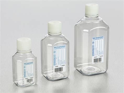 why cant water bottles have labels during tests|water bottle sample collection.